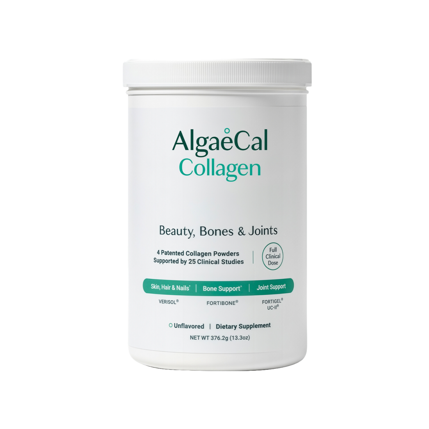 ALGAECAL Collagen Anti Aging Hydrolyzed Collagen Powder 30 Servings